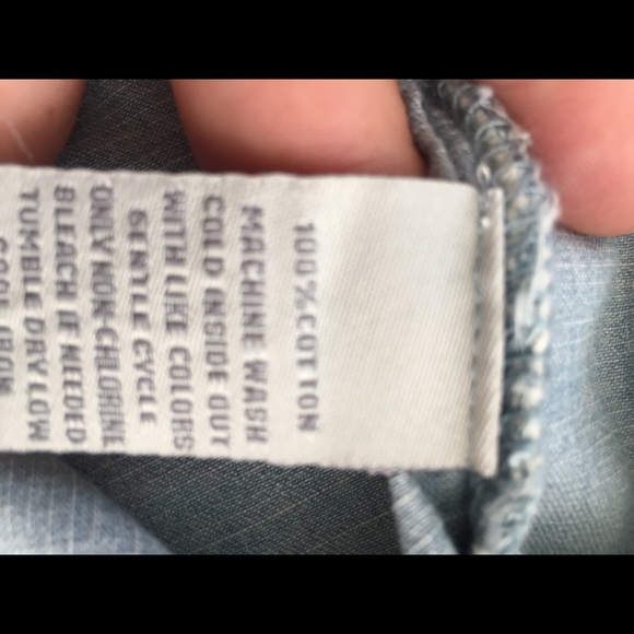 Per Se denim button down shirt - Picture 5 of 5